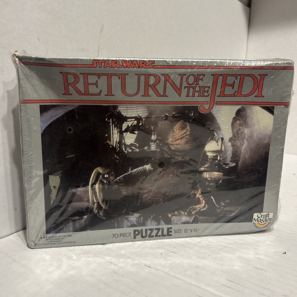 Vintage STAR WARS Return‎ of the Jedi 70 piece puzzle 1983 Craft Master Sealed